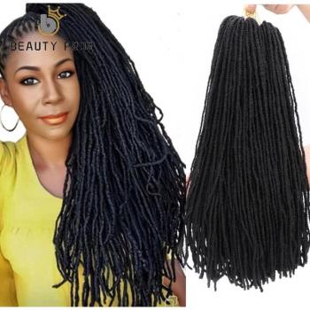 SCHÖNHEIT PROFIS Dreadlocs Ombre Häkeln Zöpfe 18 Zoll Synthetisches Haar für Frauen