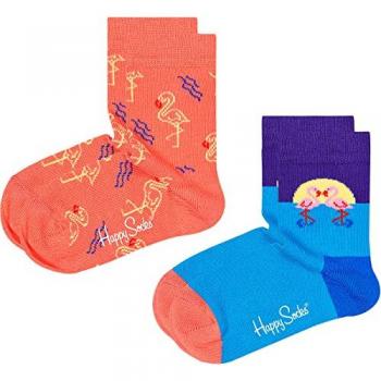 Calcetines Estampados de Flamenco para Niños 2-Pack Talla 0-12M
