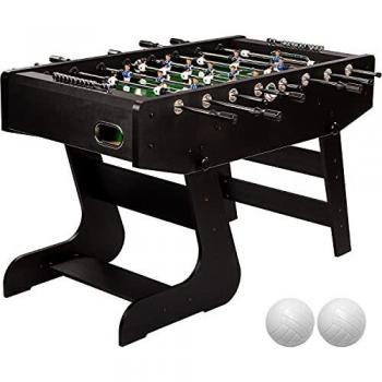 Maxstore Games Planet Table de Baby-Foot Liverpool, INCL. 2 Ballons, Bouclier avec Barres Creuses, Choix de Couleur, Poids : 100 kg, Baby-Foot pour Jeunes, Gris