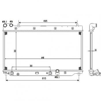 Nrf Radiatori Honda 53110