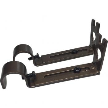 Wall Mount Curtain Rod Bracket 2 Pack 19.05mm