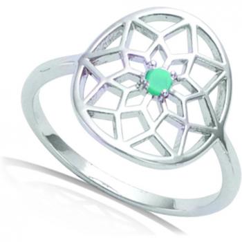 Bague Argent 'Esprit Bohème' turquoise