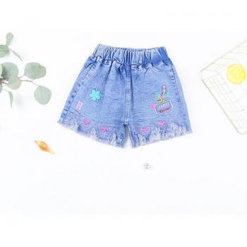 Shorts de moda estival con motivos animados para pequeñas, adecuados para edades entre 3 a 7 años