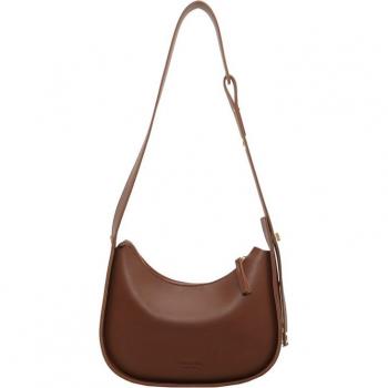 Solid Color Leather Crossbody Bag for Women 2022