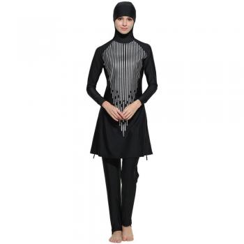 YONGSEN Frauen‑Hijab‑Bademode „Blumen­Schutz“ – Islamischer Burkini für Plus‑Size Frauen