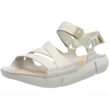 Clarks Damen Tri Sienna Slingback Sandalen, Weiß (White Combi)