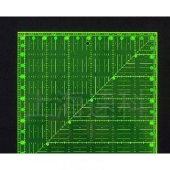 Fluorescerend Groen Acryl Quilters Heerser 12.5