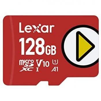 Lexar PLAY microSDXC UHS-I Card 128 Go Classe 10 V30 A2 R/W 100 Mo/s Ultra HD 4K HDR