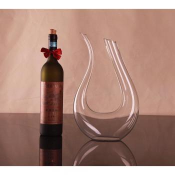 Jarra de Vino de Vidrio Rojo 1500 ml con Decantador y Vasos