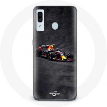 Coque de Fórmula 1 para Samsung Galaxy A30 Max Verstappen F1 negro rojo y amarillo