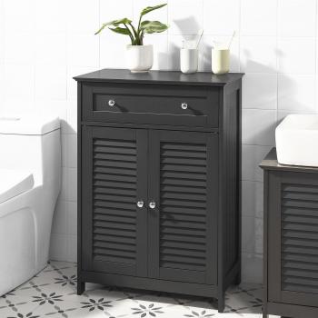 Armario de baño SoBuy FRG238-DG con 1 cajón y 2 puertas