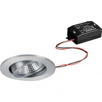 Brumberg LED-Einbaustrahler 2700K, rund, matt Aluminium, 38°