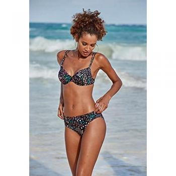 S.Oliver Bikini 'Milly' en esmeralda, lila claro, rosa y negro