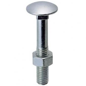 Boulons Tête Ronde Galvanisés 6 x 40 mm