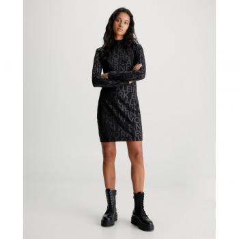 Calvin Klein Jeans AOP Langarmkleid