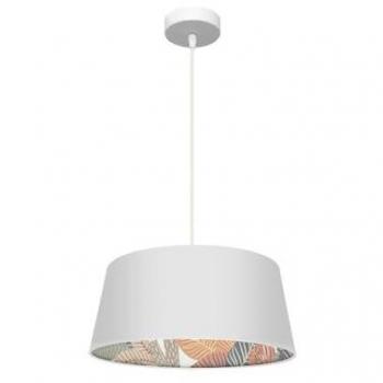 Colgante FABRILAMP TUNEZ 1xe27 Blanco Blanco-Estampado