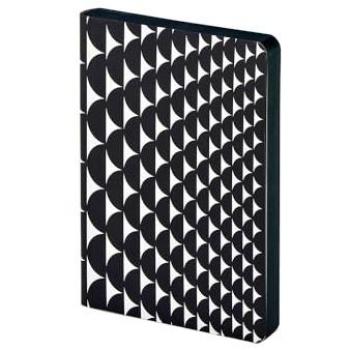 Nuuna Grafik‑S Block – Halbfüllung A6, gepunktetes Papier, 176 Seiten, 120 g/m², weicher Einband, farbiger Rand