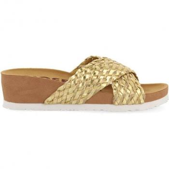 Chanclas GIOSEPPO Turiacu Destalonadas Ouro Femininas