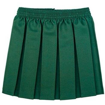 Two‑Piece Green Pleated School Skirt Bundle – 13 to 14 Years