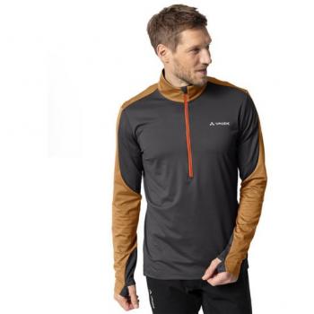 Chaqueta Híbrida Vaude Livigno Halfzip II con Forro Polar Rojo