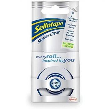 Sellotape Super Clear Premium Quality Easy Tear Tape 470448