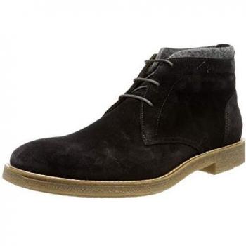 LLOYD GALVAN, moderne Stiefelette, Veloursleder, Gummisohle, Grau, 43 EU
