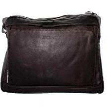 Sac messager cuir marron