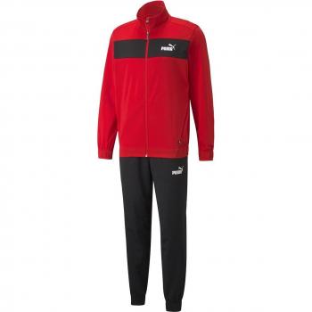Conjunto de Chándal Negro y Rojo Puma
