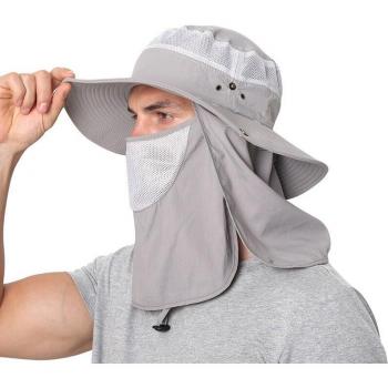 Cagoule d'été CAMOLAND pour hommes, chapeau seau respirant, protection solaire, bord large, rainette