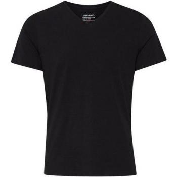 Blend V Neck Camiseta Negro Chic