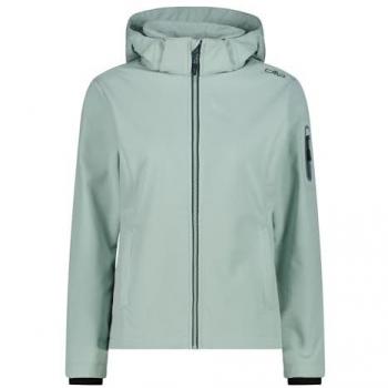 Giacca Full Zip Hood Softshell CMP Donna Azzurro Pastello M