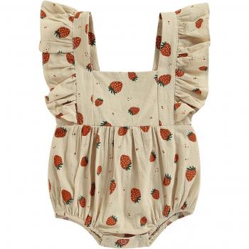 Mädchenbaby Sommerkleidungsset „Kräuselt“ – Kurzarm Strampler