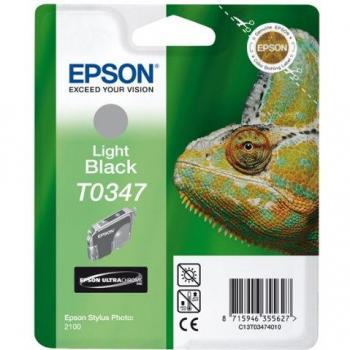 Epson Light Black 12‑Pack Photo Inkjet Cartridge T0347
