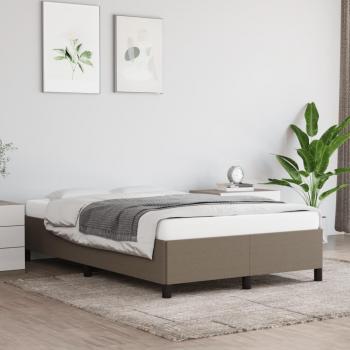 VidaXL Taupe Bettgestell 120x190 cm aus Stoff