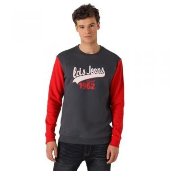 Sudadera de Algodón Lois Jeans con Manga Larga y Contrastada 3XL