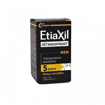 Etiaxil Men Détranspirant Transpiration Excessive Peaux Sensibles Roll-On 50 ml