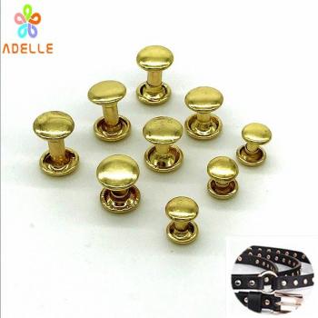 8 Sizes Solid Brass Double Cap Rivets