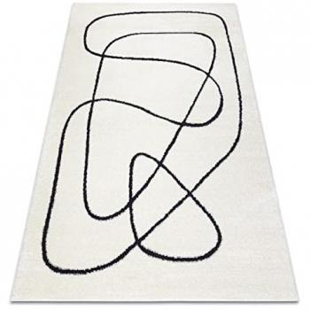 Crema&Bianchi Tappeto Astrazione 160x220 cm