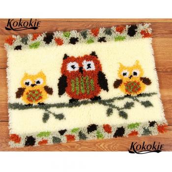 DIY Eulen-Teppich-Bausatz