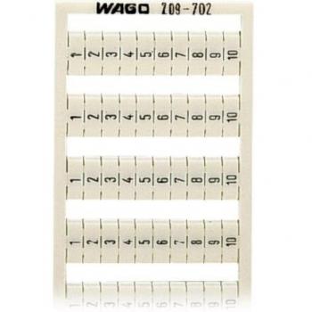 WAGO 209-702 Terminal Block Name Labels (5 pcs, White)