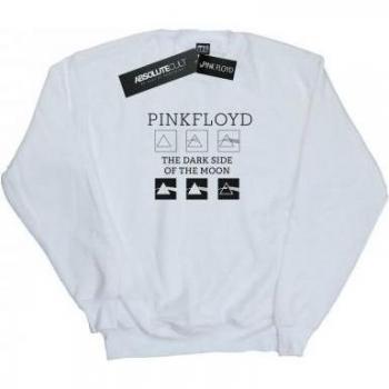 Felpa bianca Pink Floyd Pyramid Trio per ragazze
