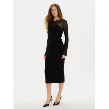 Vestito Longuette Nero: Maglia & Tulle – Actitude by Twinset
