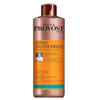 Shampoo Professionale Nutri-Frizz con Aloe Vera e Burro di Mango, 400ml per Capelli Secchi e Ricci senza Solfati