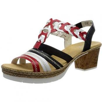 Rieker V2975 Sandali a Punta Chiusa Donna 36 EU Rosa