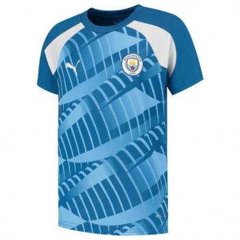 PUMA Maillot de Match Man City 2024 – Bleu Lac Kids