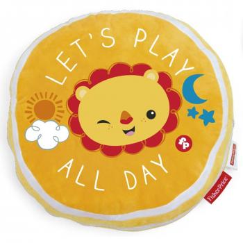 Nappe Douillette Lion Junior 45 cm – Jaune