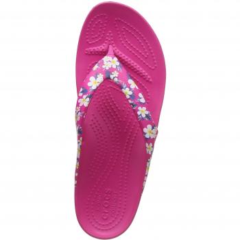 Crocs Damen Kadee Ii Seasonal Flip W Dusch-& Badeschuhe, Floral/Candy Pink, 37/38 EU