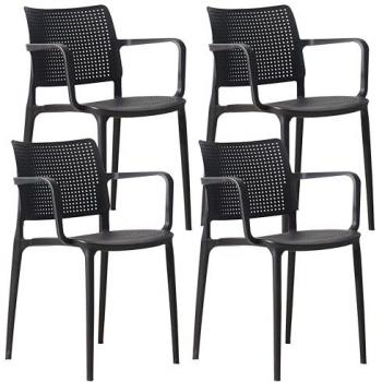 OvaLIA Outdoor Lounge – 4 Sedie da Giardino