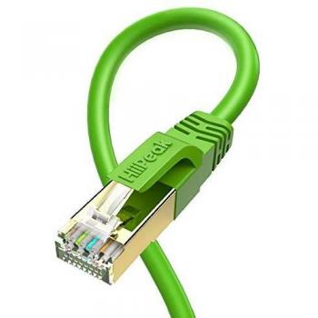 Câble Internet Hiipeak Cat8 RJ45 40 Gb/s 2000 MHz Vert