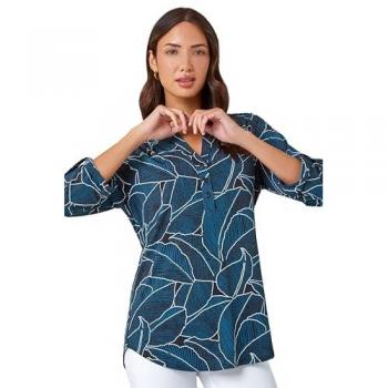 Soft Leaf Design T‑Shirt